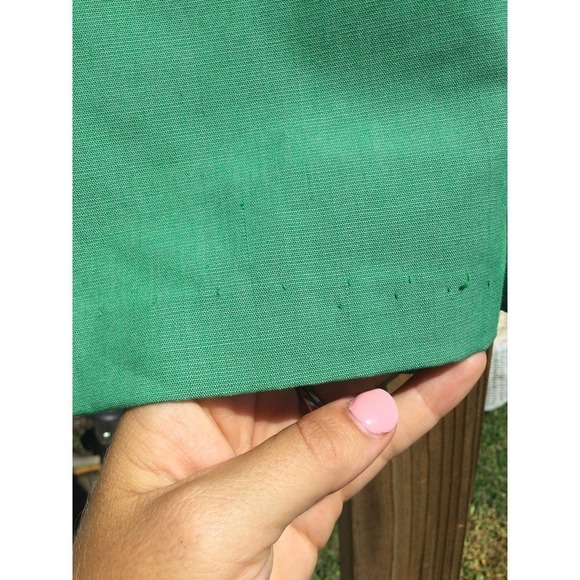 Vintage Girl Scouts girls shorts size 10  stretchy green brownie 70s 60s - Picture 5 of 6